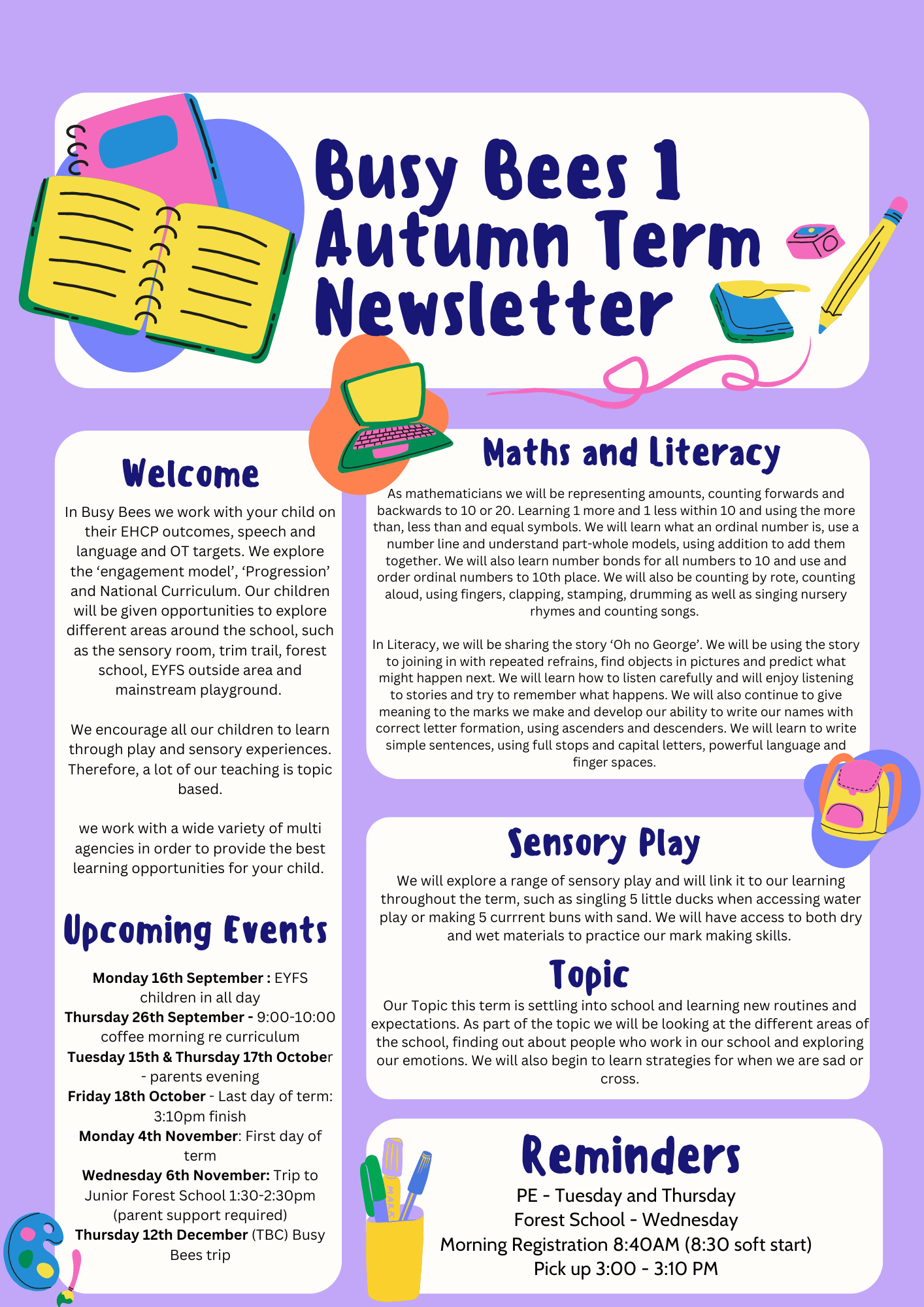 BB1 Autumn Term Newsletter