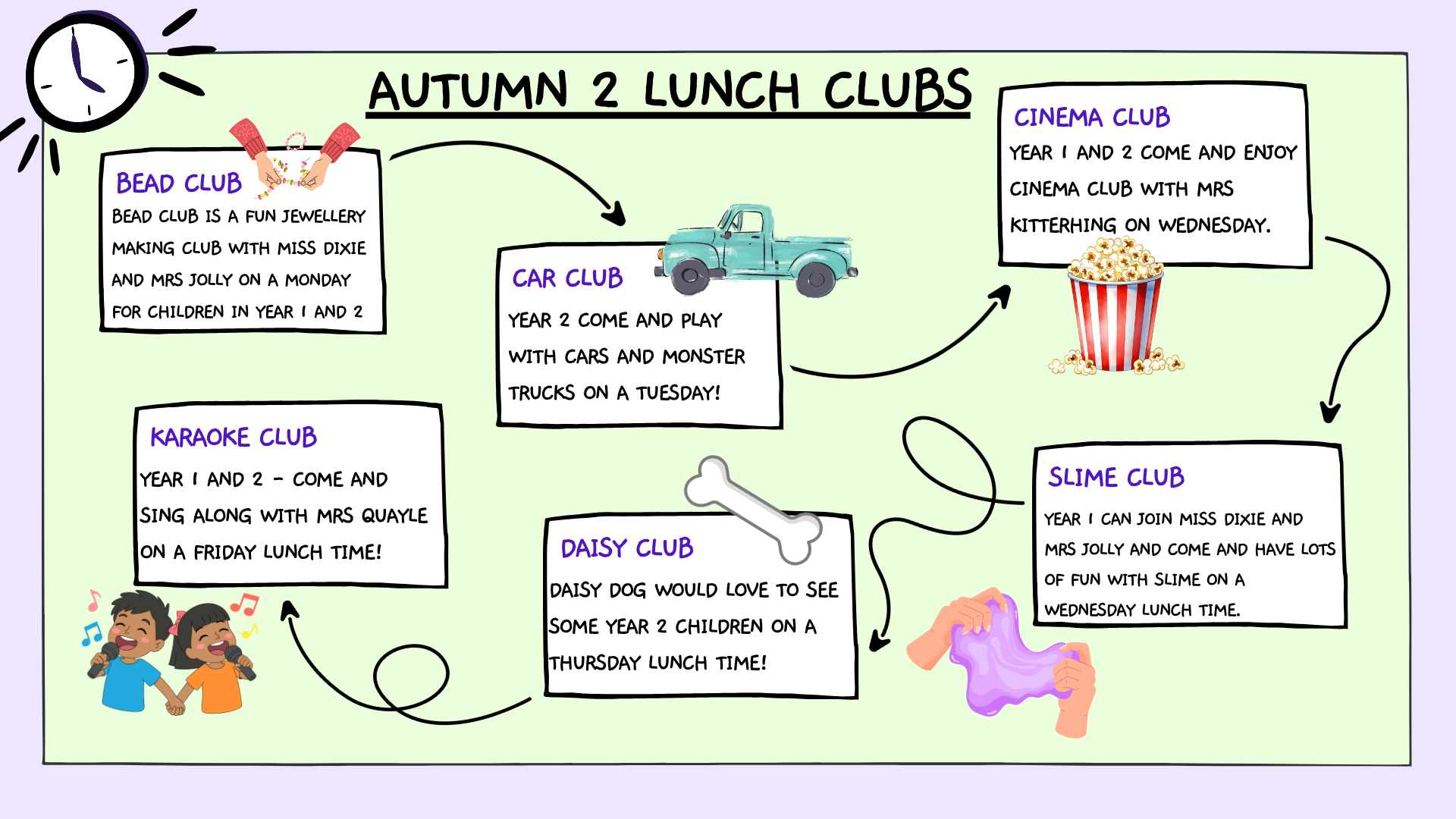 Autumn 2 lunch clubs